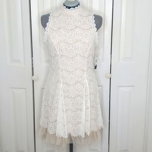 Ash & Violet White Sleeveless Dress Size L NWT'S